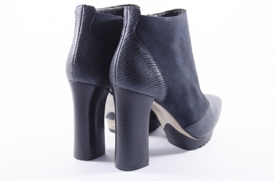 Dark blue ankle boots