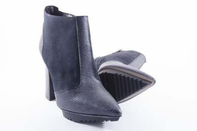 Dark blue ankle boots