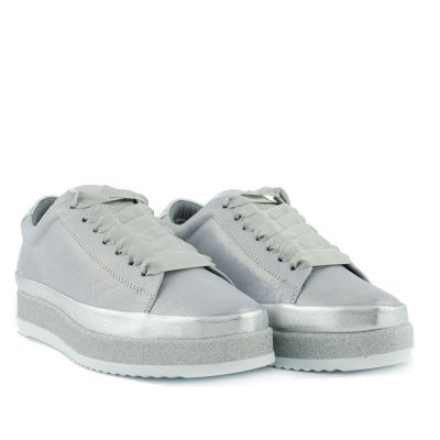 Silver sneakers