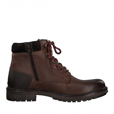 Leather boots S.Oliver Brown