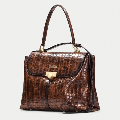 Brown leather bag Hispanitas