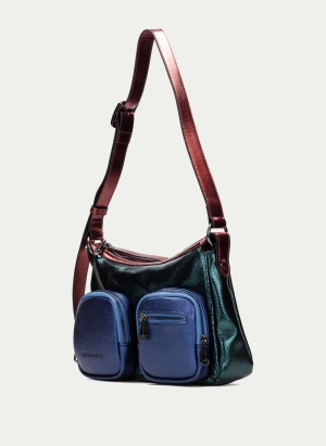 Дамска чанта HISPANITAS BI243525 Blue, Green, Burgundy