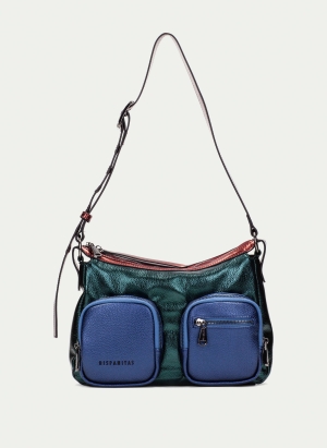 Дамска чанта HISPANITAS BI243525 Blue, Green, Burgundy