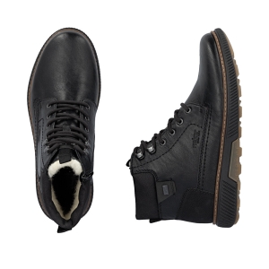 Leather boots Rieker B3342-00 Black