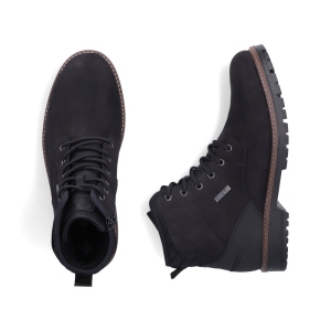Leather boots Rieker F3614-00 Black