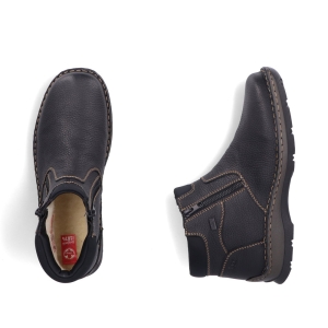 Leather boots Rieker F3614-00 Black