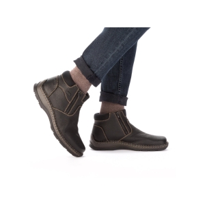 Leather boots Rieker F3614-00 Black