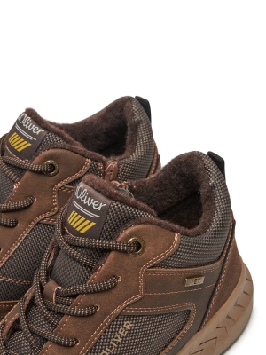 Leather boots S.Oliver Brown 5-16256-43 Brown