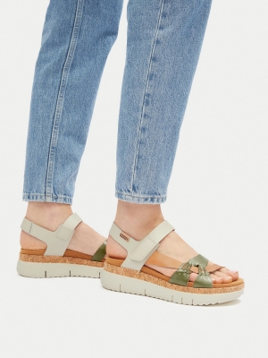 Sandals W4N-0968C3 Green Pikolinos