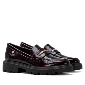 Moccasin 164378 Burgundy CARMELA 