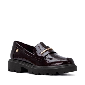 Moccasin 164378 Burgundy CARMELA 