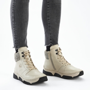 Боти RIEKER 45955-60 CREAM