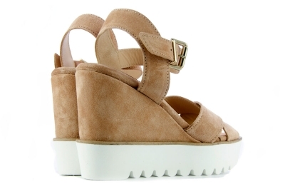 Розови велурени платформи