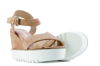 Розови велурени платформи