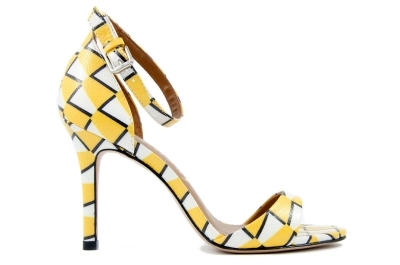 Yellow leather sandals