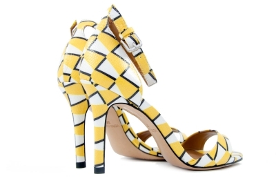 Yellow leather sandals
