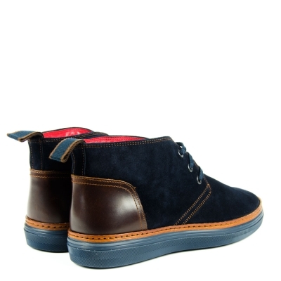 Мъжки сини велурени боти