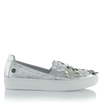 Silver sneakers