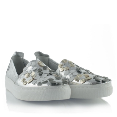 Silver sneakers