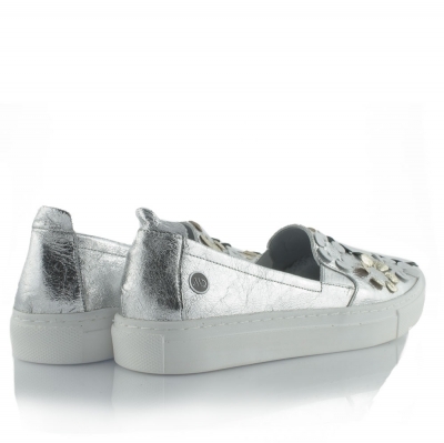 Silver sneakers