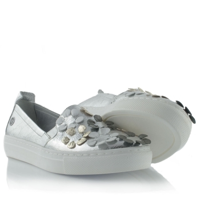 Silver sneakers